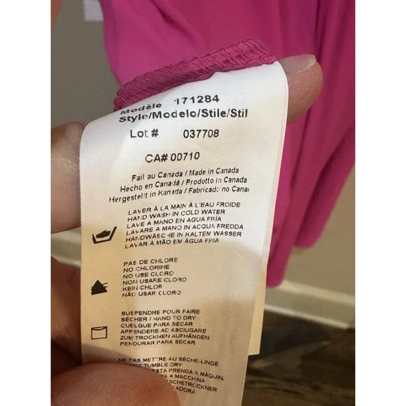 Joseph Ribkoff Neon Pink Asymmetrical Size 20 Flowy 3056 - Picture 6 of 10